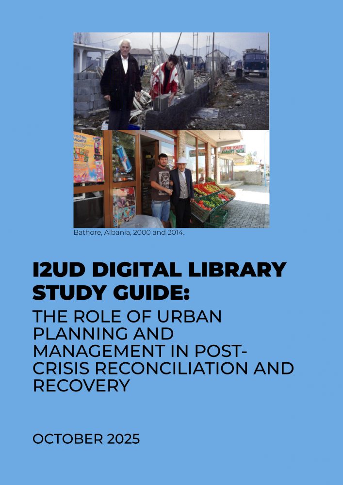 Cover page for I2UD Study Guide on Post-Crisis Reconciliation, October 2025